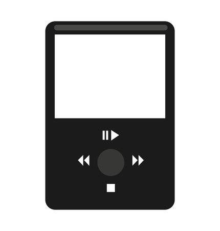 music player mp3 isolated icon vector illustration designのイラスト素材