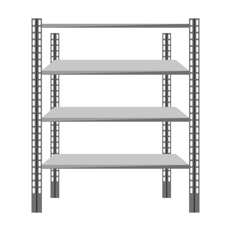 metal shelf isolated icon vector illustration designのイラスト素材