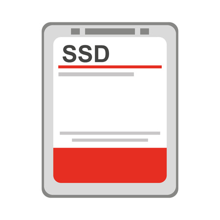 data storage isolated icon vector isolated graphicのイラスト素材