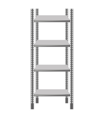 metal shelf isolated icon vector illustration designのイラスト素材