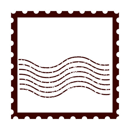postal stamp classic isolated icon vector illustration designのイラスト素材