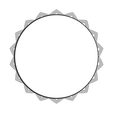 circle seal frame icon vector illustration designのイラスト素材