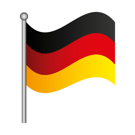 flag germany isolated icon vector illustration designのイラスト素材
