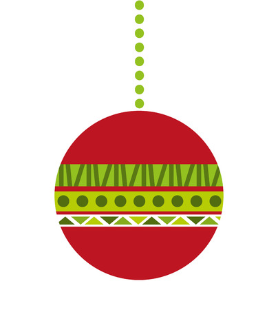 christmas balls isolated decoration vector illustration designのイラスト素材