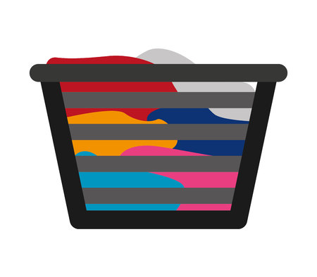 basket clothes isolated icon vector illustration designのイラスト素材