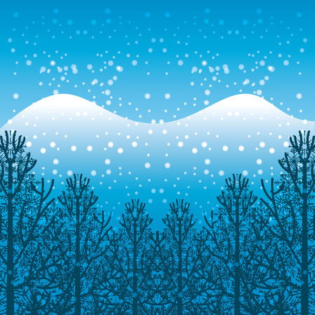 winter season landscape icon vector illustration designのイラスト素材