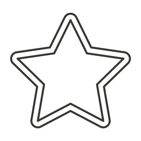 star favorite symbol isolated icon vector illustration designのイラスト素材