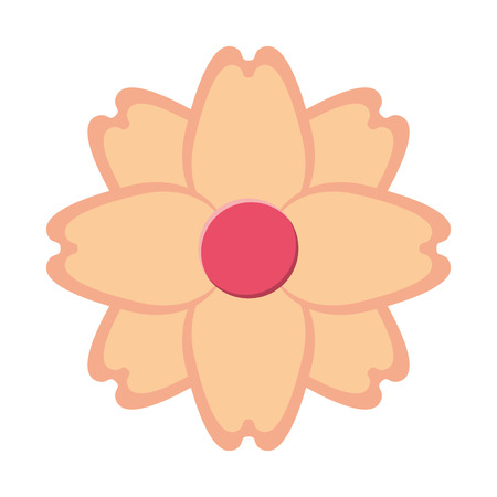 flower floral nature icon vector isolated graphicのイラスト素材