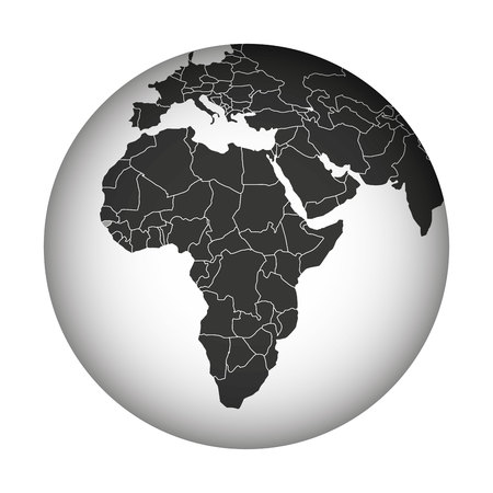 world planet earth isolated icon vector illustration designのイラスト素材