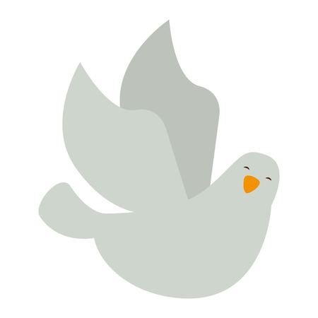 dove bird isolated icon vector illustration designのイラスト素材