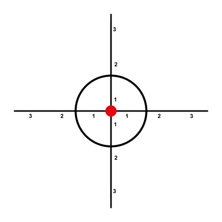 target photographic isolated icon vector illustration designのイラスト素材