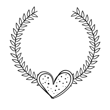 heart love romantic isolated icon vector illustration designのイラスト素材