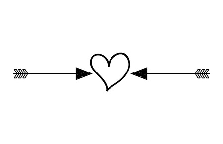 heart love romantic isolated icon vector illustration designのイラスト素材