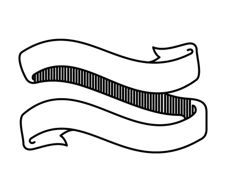 elegant frame with ribbon vector illustration designのイラスト素材