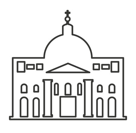 roman construction classic isolated icon vector illustration designのイラスト素材