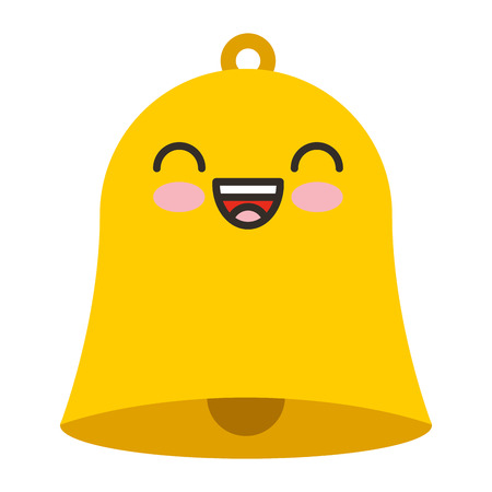 bell school character icon vector illustration design kawaiiのイラスト素材