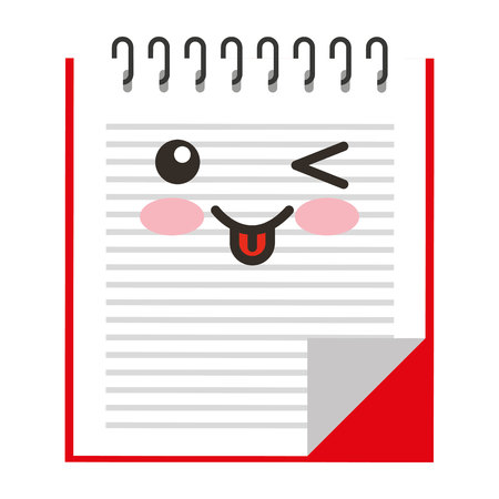 book school character isolated icon vector illustration design kawaiiのイラスト素材