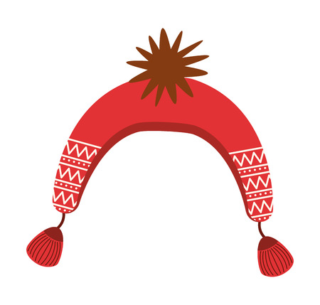 christmas hat isolated icon vector illustration designのイラスト素材