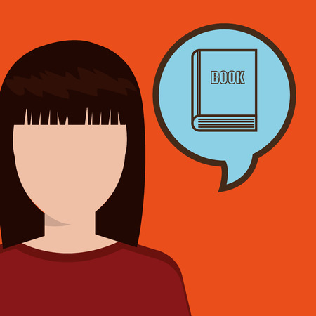 woman girl silhouette idea vector illustration designのイラスト素材