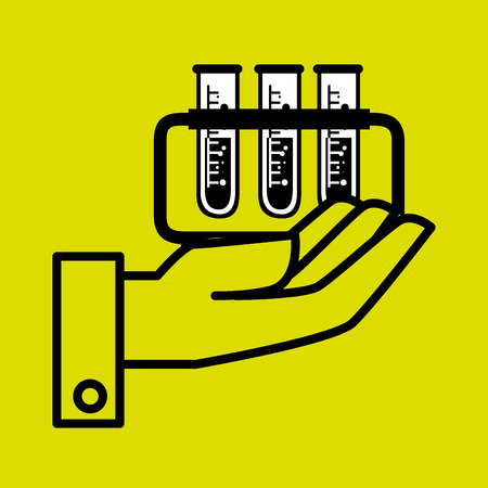 hand laboratory tools chemistry vector illustration graphicのイラスト素材