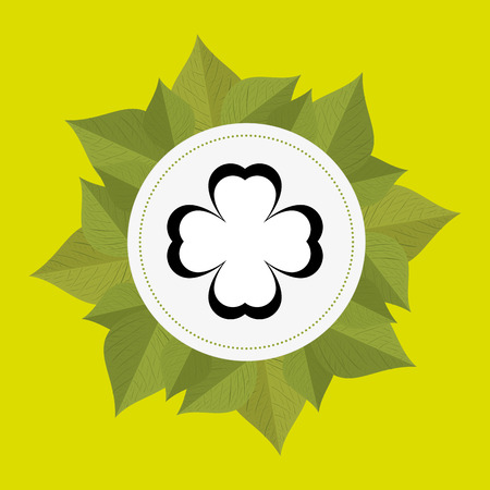 leaf plant natural sheet vector illustration designのイラスト素材