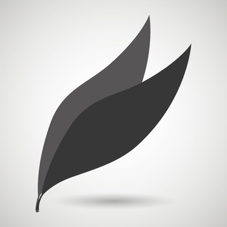 leaf plant natural sheet vector illustration designのイラスト素材