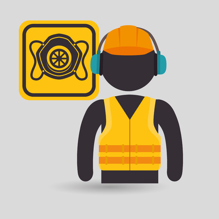 avatar worker protection tool vector illustration designのイラスト素材