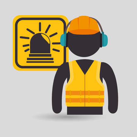 avatar worker protection tool vector illustration designのイラスト素材