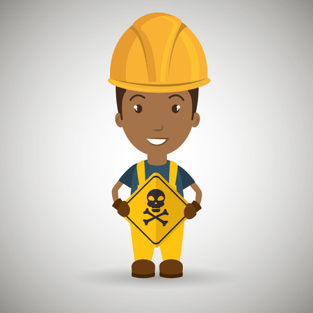worker symbol dangerのイラスト素材
