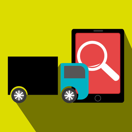 truck delivery shipping market vector illustration eps 10のイラスト素材