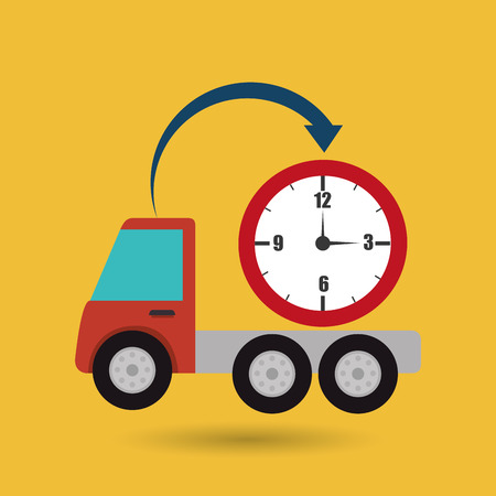 truck delivery shipping cargoのイラスト素材