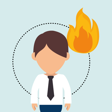 character secure protection vector illustrationのイラスト素材