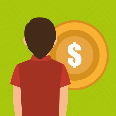 person calendar date tax payment vector illustration eps 10のイラスト素材