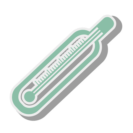 thermometer tool medical control instrument temperature vector illustrationのイラスト素材