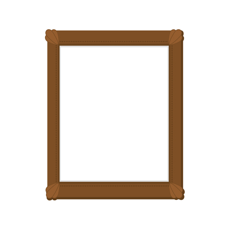 frame border painting picture wall vintage vector illustrationのイラスト素材