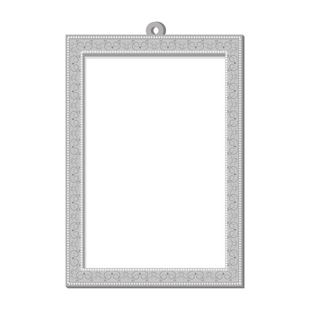 frame border painting picture wall vintage vector illustrationのイラスト素材