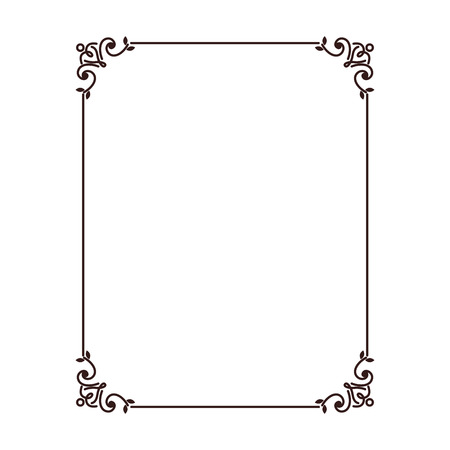 frame card design decoration template vintage vector illustrationのイラスト素材