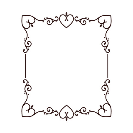 frame card design decoration template vintage vector illustrationのイラスト素材