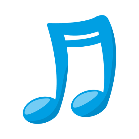 music note melody musical music sound vector illustrationのイラスト素材