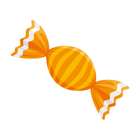 sweet candy caramel snack sugar food vector illustrationのイラスト素材