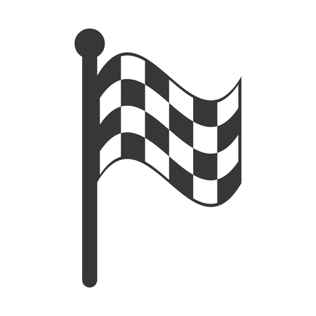 flag checkered race icon formula racing competition vector illustrationのイラスト素材