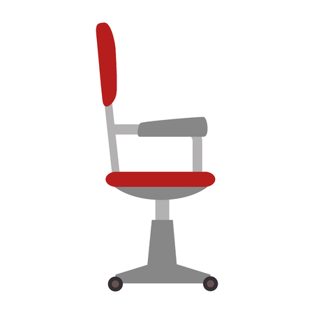 office interior workplace elements chair desk vector illustrationのイラスト素材