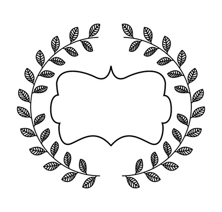 elegant beautiful frame isolated icon vector illustration designのイラスト素材