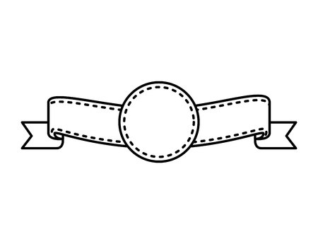 elegant frame with ribbon vector illustration designのイラスト素材