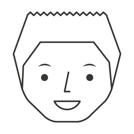 young man isolated icon vector illustration designのイラスト素材