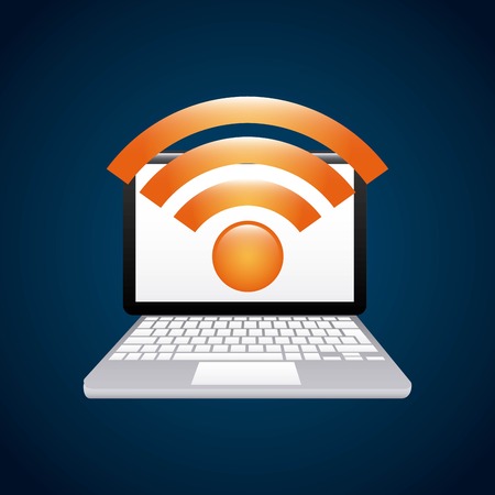 wifi connection service isolated icon vector illustration designのイラスト素材