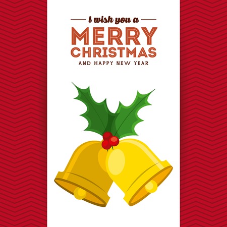 happy merry christmas card vector illustration designのイラスト素材