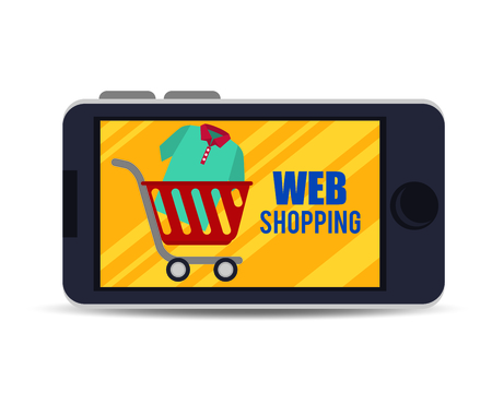 web shopping marketing icon vector illustration graphicのイラスト素材