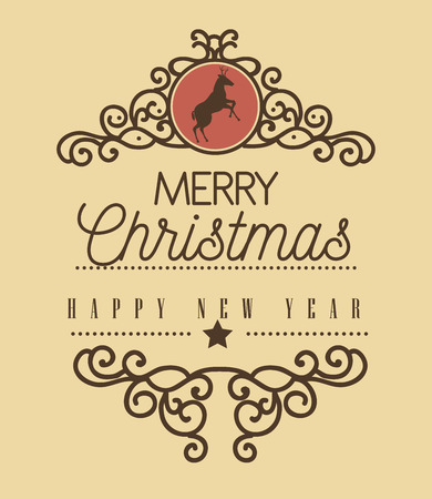 happy merry christmas icon vector illustration graphicのイラスト素材