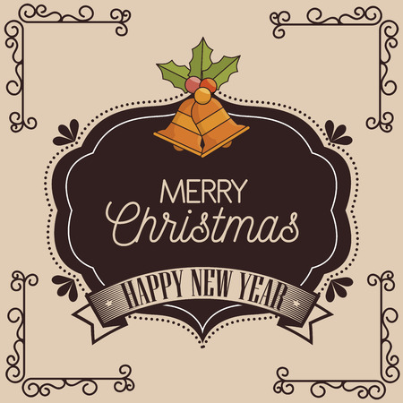 happy merry christmas icon vector illustration graphicのイラスト素材
